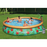 Piscina Pvc 457x84cm Cart Bestway Poliester/pvc Ver Circ 574
