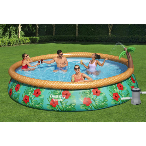 Piscina Pvc 457x84cm Cart Bestway Poliester/pvc Ver Circ 574