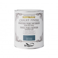 Pintura Al Agua P/mueb Chalky Tiza Az/oc Rust-oleum 750 Ml