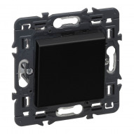 Conmutador Elec 9x9x3,8cm Emp Simp Abs Dark Valena Next Legr