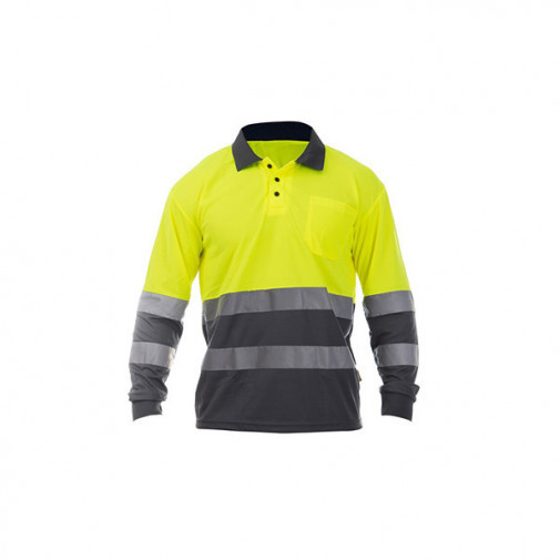 Polo Av M/larga Amarillo/azul Xxxl