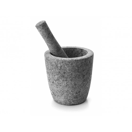 Mortero Coc Con Mano 12x12cm Granito Gr 60518 Lacor