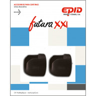 Soporte Barra Cort Ø19x90mm Frontal Met Epid 2 Pz