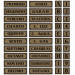 Super Letra Xxx51448 - Placa señal adh 290x080mm tercero alu oro superl.