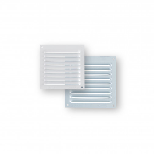 Rejilla Vent 100x10mm Sin Borde Fepre Alu Bl Espesor 0,6mm 5