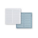 Rejilla Vent 250x250mm Sin Borde Fepre Alu Bl Espesor 0,6mm