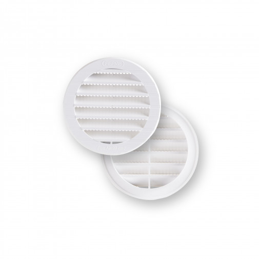 Rejilla Vent 94mm Emp Fepre Abs Bl Con Mosquitera Espesor 2,