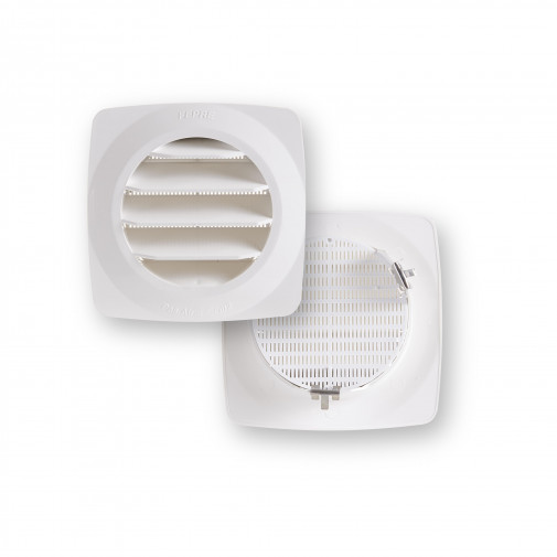 Rejilla Vent 100mm Empotrar+ Clipsar Fepre Abs Bl Espesor 4c