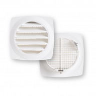 Rejilla Vent 120mm Empotrar+ Clipsar Fepre Abs Bl Espesor 4c