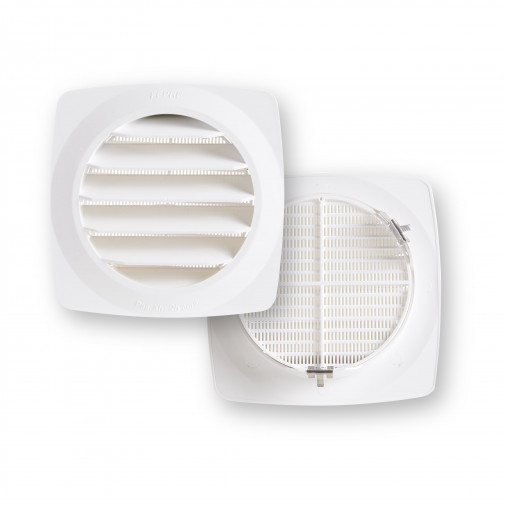 Rejilla Vent 120mm Empotrar+ Clipsar Fepre Abs Bl Espesor 4c