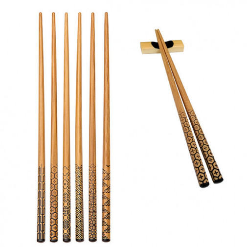 Palillos Chinos C/soporte Nikko 6jgos -