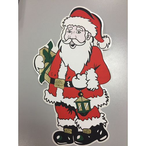 Pvc Electrostatico Papa Noel 340x470 Mm