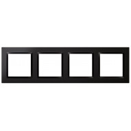 Marco Elec 4 Elementos Emp. Ne Serie 10 Simon