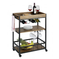 Carro Coc 80x89.5x40cm 3 Estantes Met Wenko