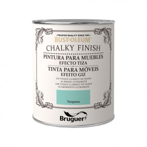 Pintura Muebles Tiza Verde Profund 750 Ml