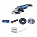 Bosch Professional GWS 24-230 JZ - Amoladora angular (2400 W, Ø 230 mm, Soft Start, Cyclon, en caja)