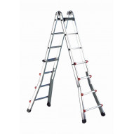 Escalera Ind.mult Tijera 6,25mt 12+12 Telesc Alu Eplus Svelt