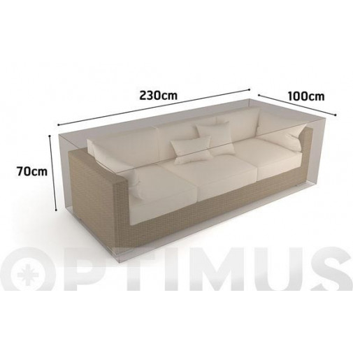 Funda Sofa 3 Plazas Vison 230 X 100 X H 70