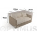 Funda Sofa 2 Plazas Vison 140 X 85 X H 70