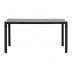 Mesa Aluminio Polywood Negra/gris 150 X 90 Cm