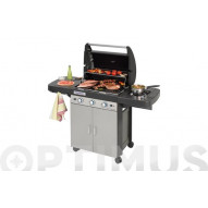 Barbacoa A Gas 3 Quemadores + Hornillo Classic Ls Plus 9.600