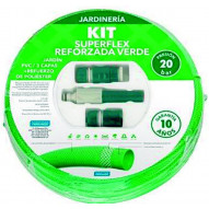 Manguera Super Flex Reforzada Ø 15 Mm Con Accesorios 25 M