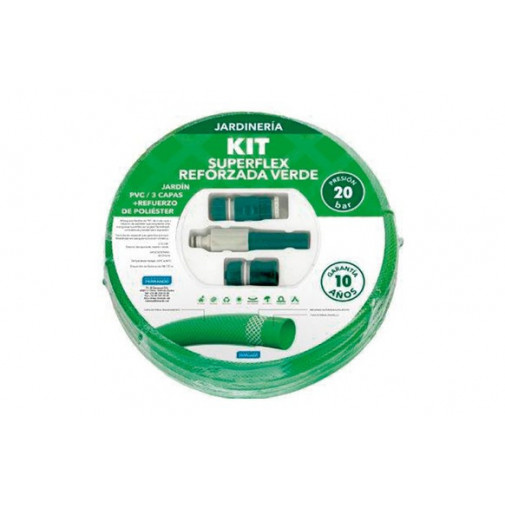 Manguera Super Flex Reforzada Ø 15 Mm Con Accesorios 15 M