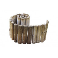 Bordura Enrrollable De Madera Siloux 30 X 180 X Ø 5 Cm