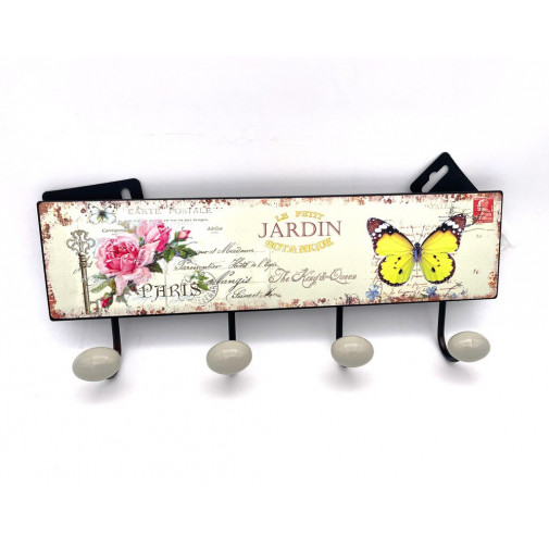 Percha Porcelana 4p New York