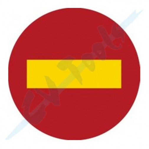 SeÑal Metalica Direccion Prohibida Tr101 50 Cm