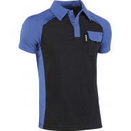 Polo M/corta C/bolsillo Ngr/azul Xxl