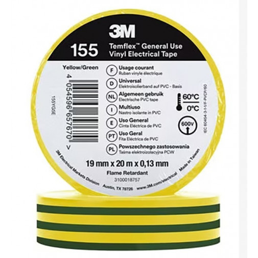 Cinta Aislante Bicolor 20 Mx19 Mm