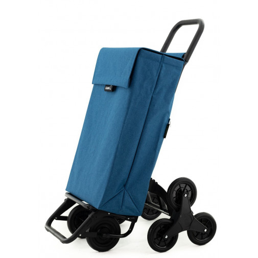 Carro Compra 6+2 Ruedas 55lt B/trasero Az Garmol