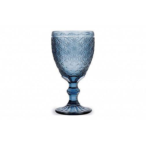 Copa Grabada Rustica 30 Cl Azul