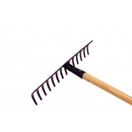 Rastrillo Jardin 12 Puas 32 Cm Con Mango De 150 Cm