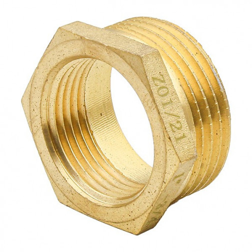 Tuerca Reduccion Laton Roscado M-h 1/2-1/4'