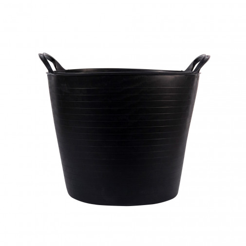 Capazo 26 Litros Asa Reforzada Plstico Negro / Bk