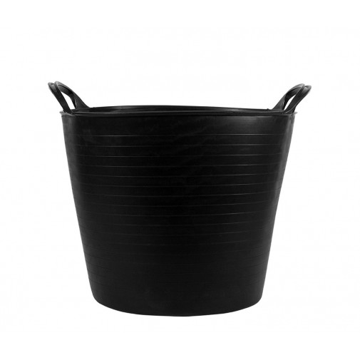 Capazo 42 Litros Asa Reforzada Plstico Negro / Bk