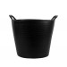 Capazo 42 Litros Asa Reforzada Plstico Negro / Bk