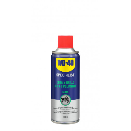 Cera Y Brillo Spray Doble Accion 400 Ml Specialist Motorbike
