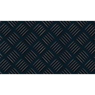 Pavimento Checker Caucho Negro 3mm 1x10 M