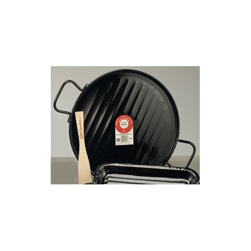 Plancha Asar Coc Band 46cmØ Rayas C/asa A/esm La Ideal