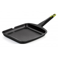 Grill Con Rayas Aluminio Fundido Foodie 22 Cm Induccion