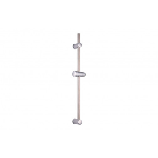 Barra De Ducha Redonda Fabricada En Acero Inox Soportes Ajus