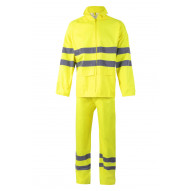 Traje De Lluvia Alta Visibilidad Amarillo Talla Xl