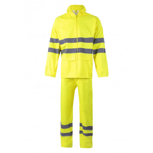 Traje De Lluvia Alta Visibilidad Amarillo Talla Xl