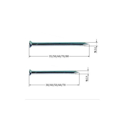 Puntas Acero 3,4 X 70 Mm 1kg