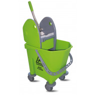 Carro 1 Cubo Con Prensa Verde 25 L