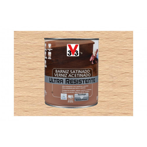 Barniz Interior Al Agua Ultra Resistente Satinado 750 Ml Inc