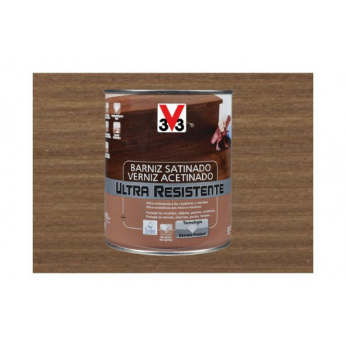 Barniz Interior Al Agua Ultra Resistente Satinado 750 Ml Nog